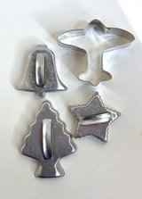 4 cookie cutters, Christmas and airplane in Chicago, Illinois