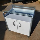 Roll Around Cabinet w/ Thick Glass Top in Fort Bliss, Texas