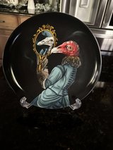 New West Elm Dapper Halloween Vulture Plate in Plainfield, Illinois