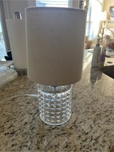 Crystal Lamp with Beige round shade in Chicago, Illinois