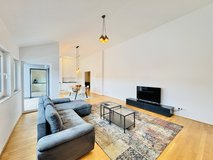 furnished penthouse 1br, 1 bath, parking, fitted kitchen, terrace, elevator Taunusstein in Wiesbaden, GE