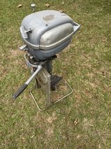 Vintage outboard motor in Moody AFB, Georgia