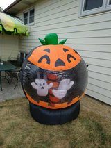 Air blown Lighted Inflatable Blow up Giant Pumpkin Globe in Chicago, Illinois