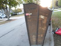 Antique Lyon & Healy harp case from 1926 in Sugar Grove, Illinois