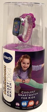 New! Vtech KidiZoom purple Smart Watch DX4 - Rec Age: 4 - 9yrs in Naperville, Illinois