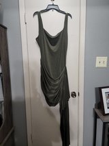 Olive Draped Mini Dress in Leesville, Louisiana