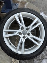 Audi original wheels with new tire in Ramstein, Germany
