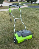 Greenworks 10 Amp 14" Corded Electric Dethatcher (Stainless Steel Tines) in Yorkville, Illinois