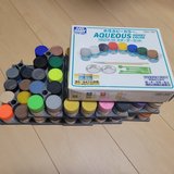 Tamiya, Acrysion, Aqueous Paints in Okinawa, Japan
