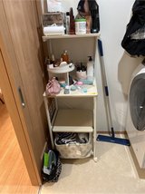 rolling storage shelf in Okinawa, Japan