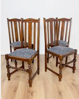 England Oak Chairs Restored Set of 4 in Ramstein, Germany