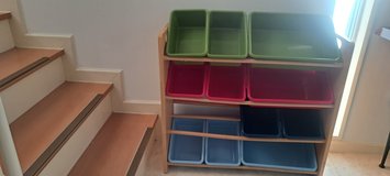 Kids organizer with containers in Okinawa, Japan