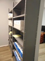 Used Gray Single Steel Shelving Units in Plainfield, Illinois