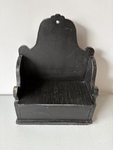 Black Wood Small Shelf w/lid in Aurora, Illinois