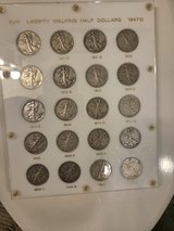 1941-1947 Liberty Silver half dollar collection in Fort Leonard Wood, Missouri