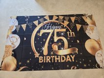 Large 75th Birthday Banner in Chicago, Illinois