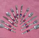 Beaded silverware for 4 in Yucca Valley, California