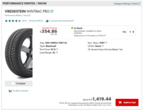 Set of 4 winter tires (Trucks and SUVs) in Wiesbaden, GE