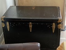 Black Steamer Trunk / Hope Chest by Oshkosh Trunks & Luggage in Wheaton, Illinois
