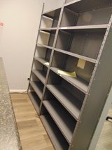 Used Gray Single Steel Shelving Units in Joliet, Illinois