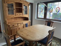 Table, chairs, and Hutch in Stuttgart, GE