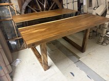 Live edge dining table in Okinawa, Japan
