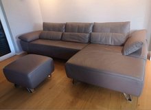 Real leather sectional couch in Spangdahlem, Germany