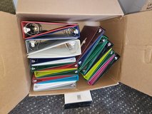 Box of 3-Ring Used Binders in 29 Palms, California