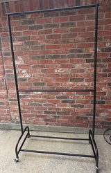 Rolling clothes rack in Conroe, Texas
