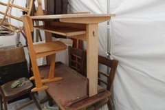 Antique School Desk & Chair in Ramstein, Germany
