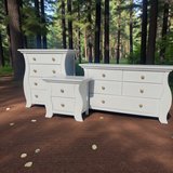 Large Dresser Chest & Nightstand 3pc Bedroom Set Solid Wood New in Houston, Texas