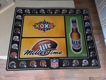 Authentic Promo Miller Lite Tacker Tin Beer Sign NFL Football Promoting Super Bowl XXXII 1998 ho... in Chicago, Illinois