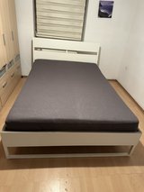brand new one month old Hemnes Queen size bed smoker and pet free I can delivery and set up the bed in Spangdahlem, Germany