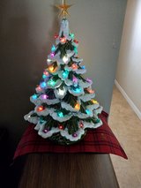 22 Inch Ceramic Christmas Tree /Snow/Birds in Kingwood, Texas