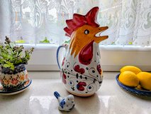 Italy Hand Painted Rooster Pitcher in Ramstein, Germany