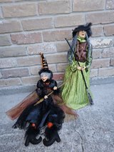 Halloween witch figure decor in Kingwood, Texas