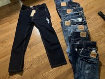 New Levi 505 Jeans 36x30.  I also have used Levis 36x30 for $5 each in Quantico, Virginia