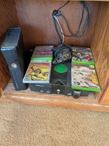 XBox360, original XBox, 4 controllers, 4 games in Yucca Valley, California