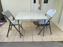 Folding card table/chairs in Okinawa, Japan
