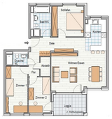 Charming Central Apartment for Rent Near Panzer Barracks in Böblingen in Stuttgart, GE