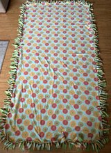 Large Fleece Tie / Knot Twin Blanket / Throw - Fits Twin / Twin XL Bed in Naperville, Illinois