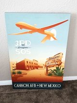 Canvas Cannon Air Force Base New Mexico wall hanging Clovis NM (Great gift ) in Alamogordo, New Mexico