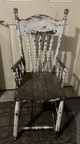 Old distressed chair in Fort Leonard Wood, Missouri