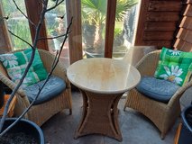 Chair Wicker chair and table in Ramstein, Germany