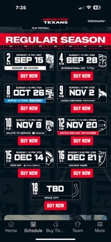 Houston Texans tickets- vs Broncos in Spring, Texas