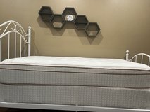 Metal twin bed with pillow top mattress in Alamogordo, New Mexico