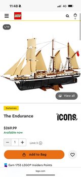 Assembled Lego Endurance Ship in Okinawa, Japan