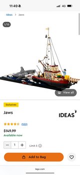 Assembled Lego Jaws in Okinawa, Japan