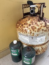 propane bottles in Okinawa, Japan