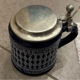 Blue Grey Bierstein with Pewter Lid in Ramstein, Germany